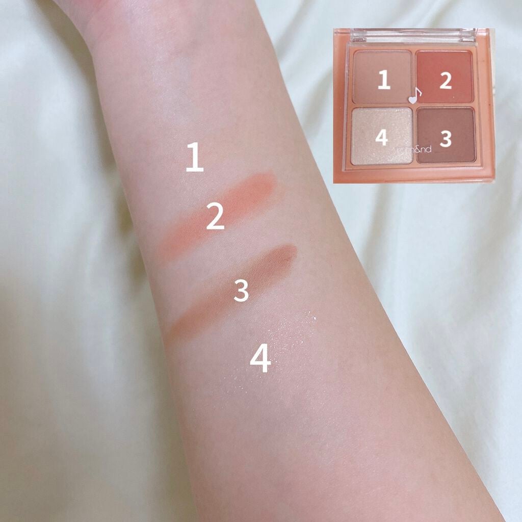 ベターザンアイズ ミュージックシリーズ/rom&nd/アイシャドウパレットを使ったクチコミ(2枚目)