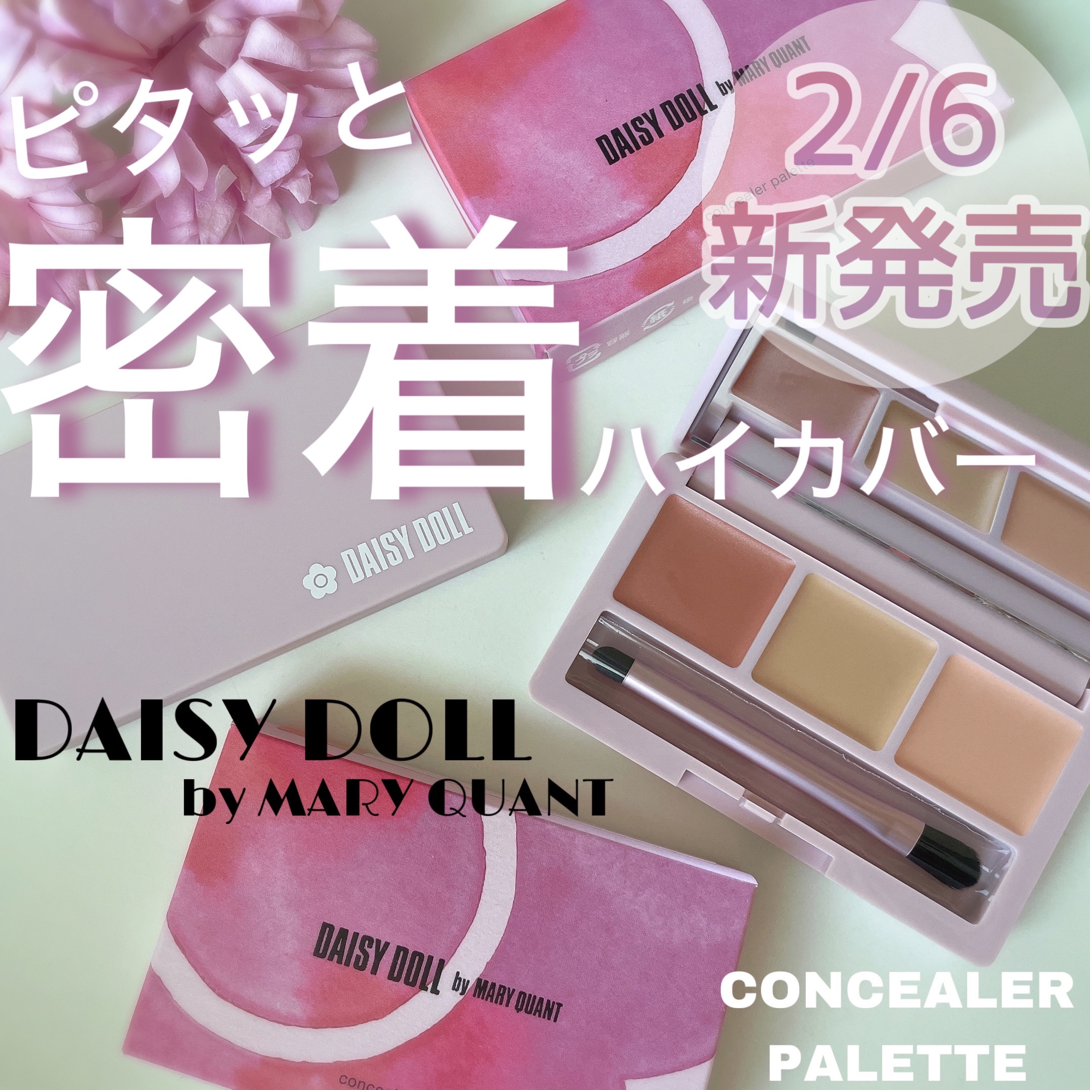 デイジードール コンシーラー パレット R-02/DAISY DOLL by MARY QUANT/パレットコンシーラーを使ったクチコミ（1枚目）
