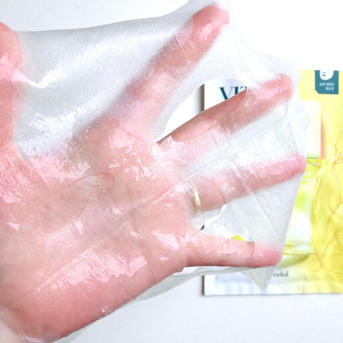 グーダル グリーンタンジェリンビタCセラムマスク/goodal/シートマスク・パックを使ったクチコミ（3枚目）