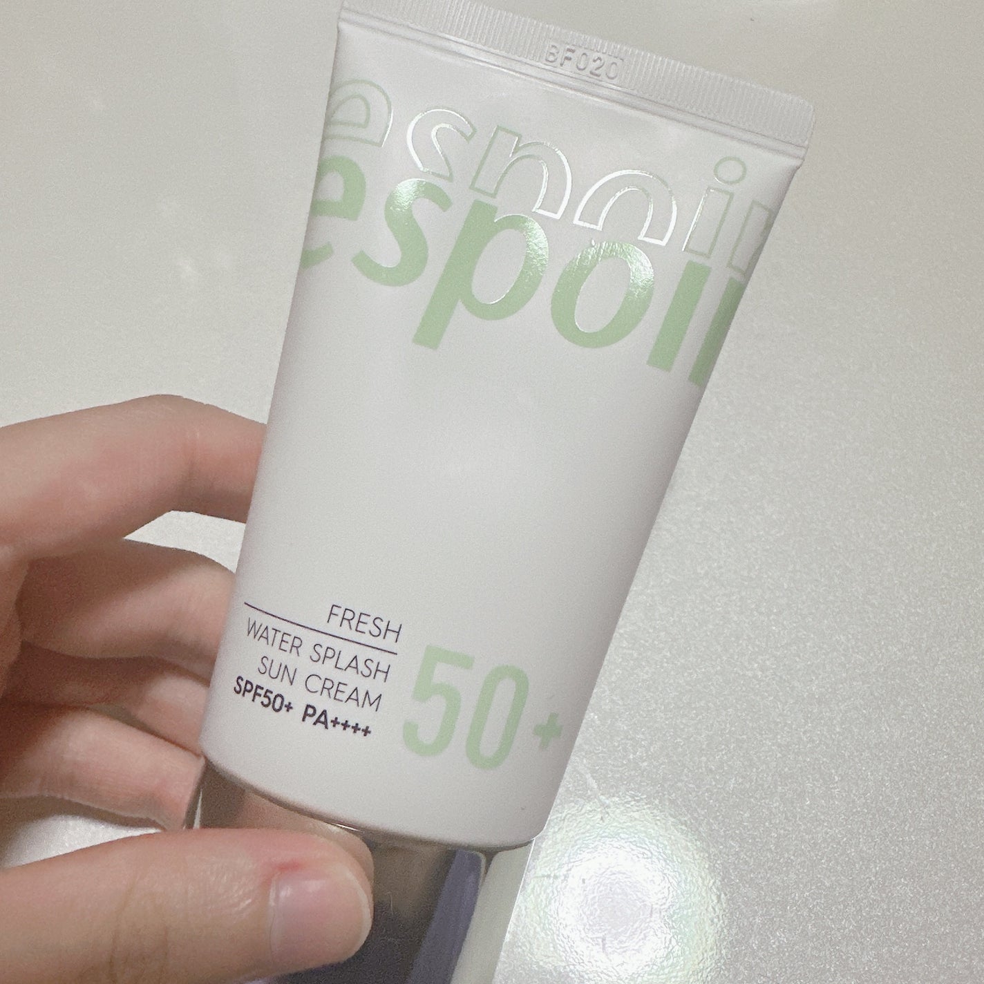 ウォータースプラッシュ サンクリーム フレッシュ CICA/espoir/化粧下地を使ったクチコミ(2枚目)