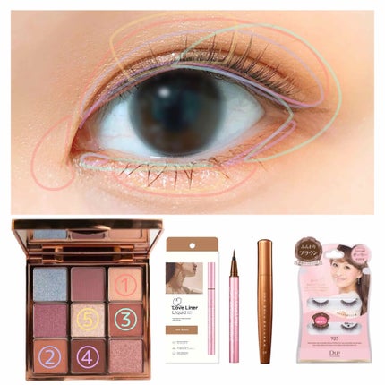 VenusMarble 9色アイシャドウパレット/Venus Marble/アイシャドウパレットを使ったクチコミ(2枚目)