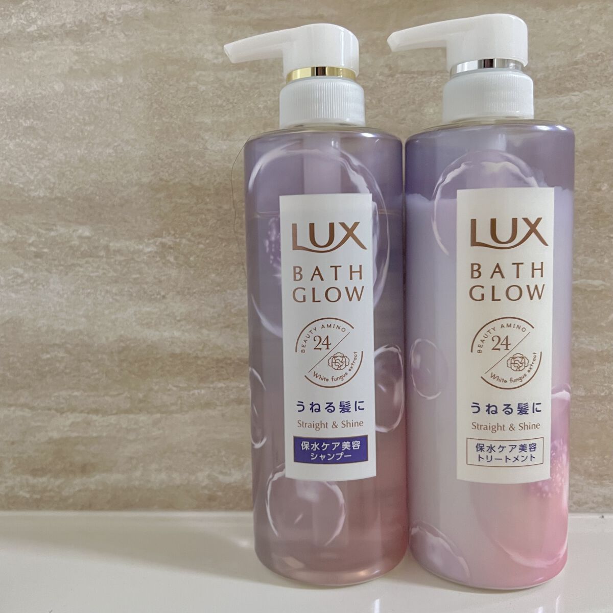 バスグロウ ストレート&シャイン シャンプー/トリートメント/LUX/市販シャンプーを使ったクチコミ（1枚目）