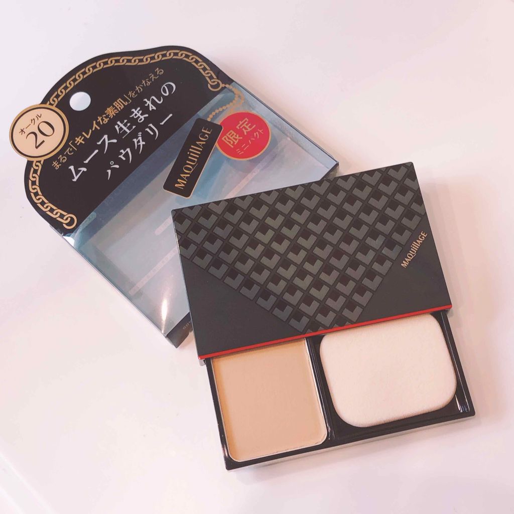 ドラマティックパウダリー UV ミニパクト/マキアージュ/パウダーファンデーションを使ったクチコミ（1枚目）