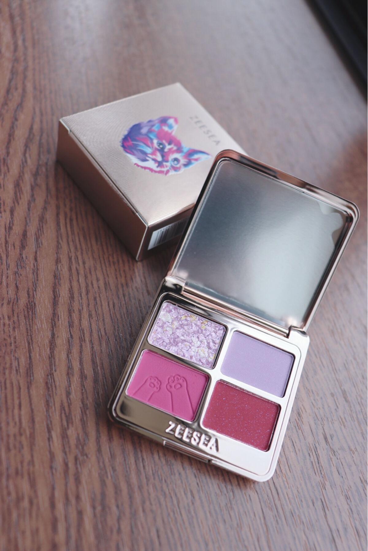 アニマルアイシャドウ(4シェード) 04 ワイルドベリー/ZEESEA/アイシャドウパレットを使ったクチコミ（2枚目）