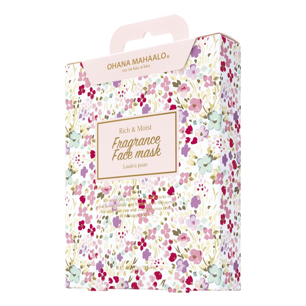オハナ・マハロ　フレグランスフェイスマスク  7枚入り ラウレア ピュア