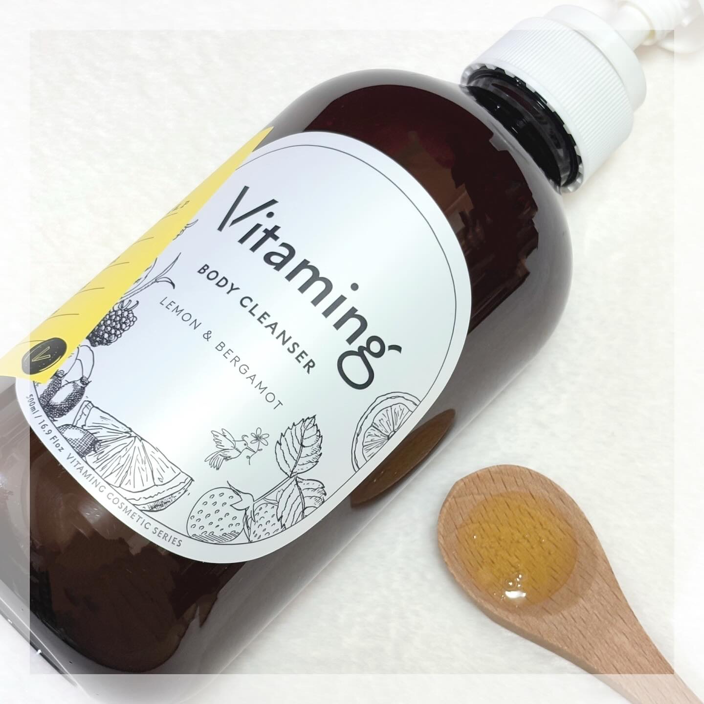 リフレッシングボディソープ(レモン＆ベルガモットの香り)/Vitaming/ボディソープを使ったクチコミ（2枚目）