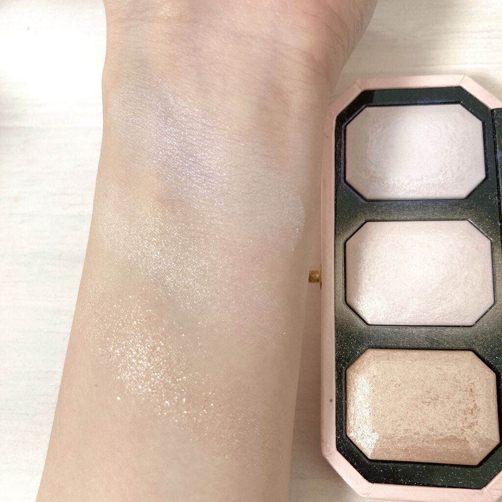 ～ダイヤモンドライト シリーズ～ マルチユース ハイライター トリオ/Too Faced/パウダーハイライトを使ったクチコミ（3枚目）