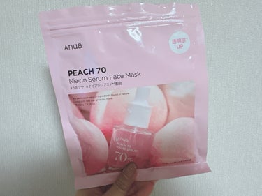 🌸Anua
桃70％ナイアシンシートマスク
確か1000円ぐらい？

投稿してると思ったらしてなかった商品です！

Anua Peach 7O Niacin Serum の成分をパック一枚にたっぷり入れ