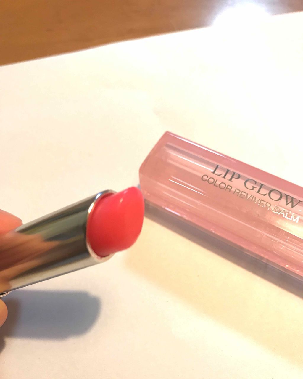 【旧】ディオール アディクト リップ グロウ 008 ウルトラ ピンク/Dior/リップケアを使ったクチコミ（2枚目）