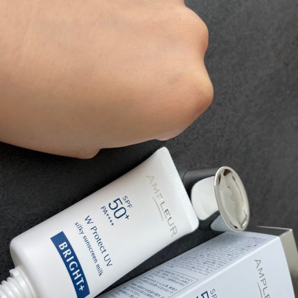 アンプルール WプロテクトUV ブライト+/アンプルール/日焼け止めミルクを使ったクチコミ(2枚目)