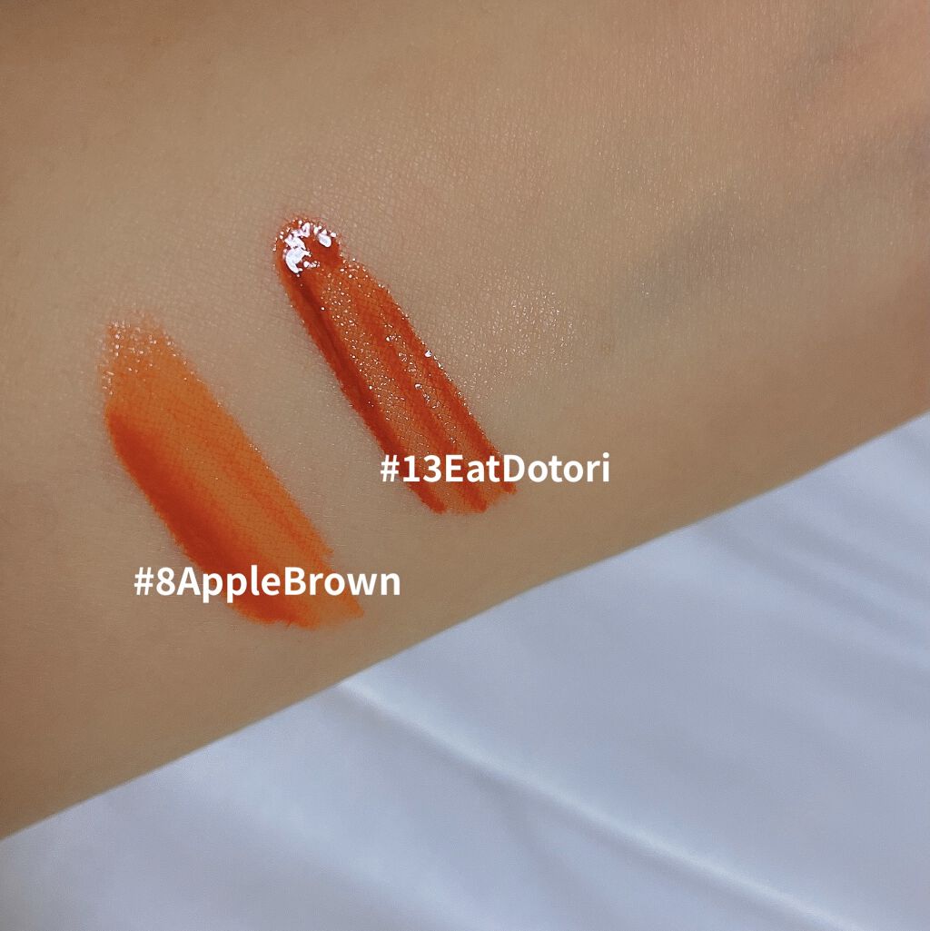 ジューシーラスティングティント/rom&nd/リップティントを使ったクチコミ（3枚目）