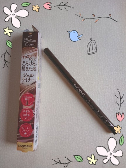 クリーミータッチライナー/キャンメイク/ジェルアイライナーを使ったクチコミ(1枚目)