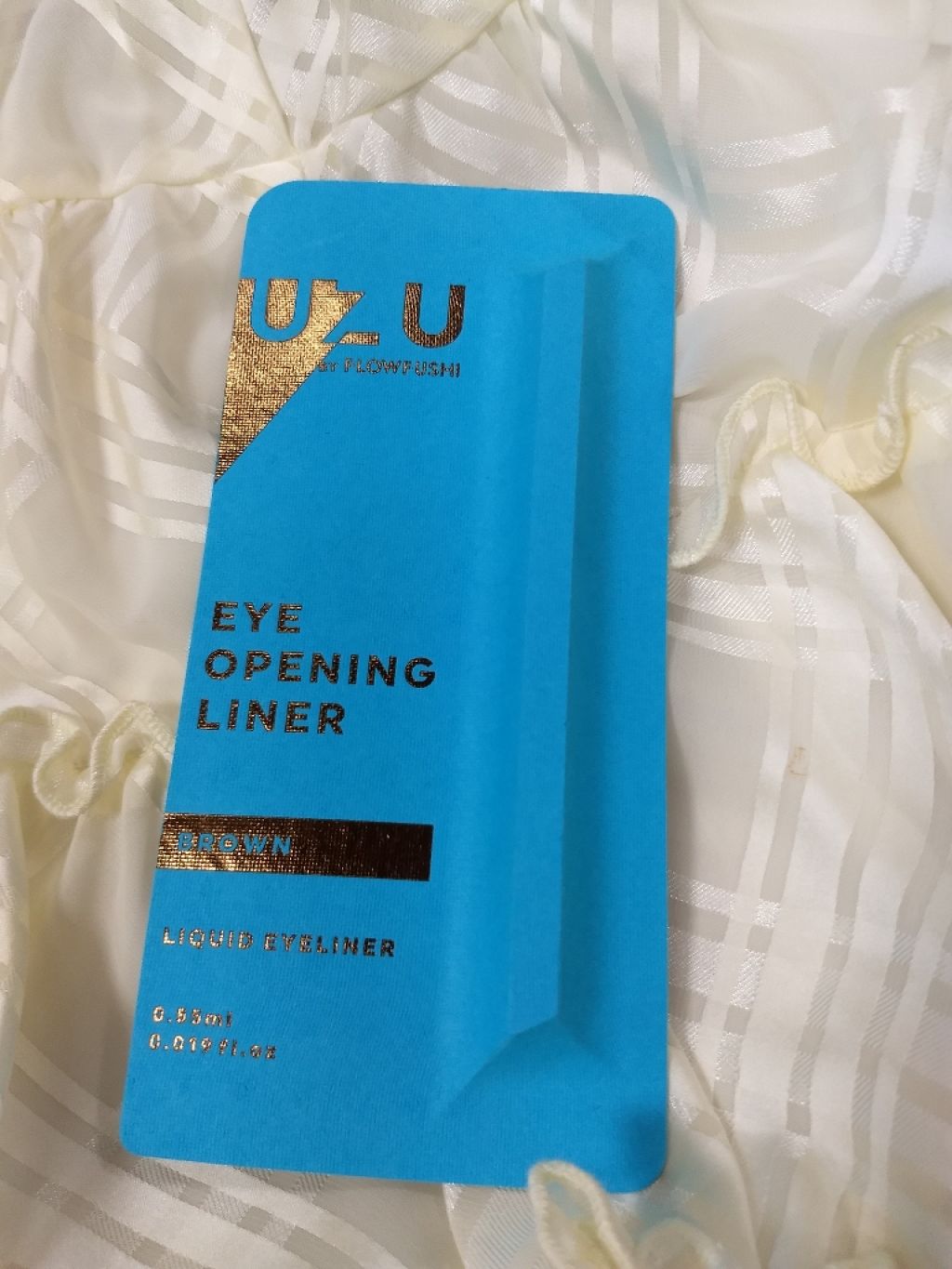 EYE OPENING LINER/UZU BY FLOWFUSHI/リキッドアイライナーを使ったクチコミ（1枚目）