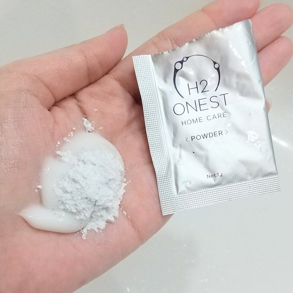 水素パウダー/H2 ONEST/洗い流すヘアトリートメントを使ったクチコミ(3枚目)