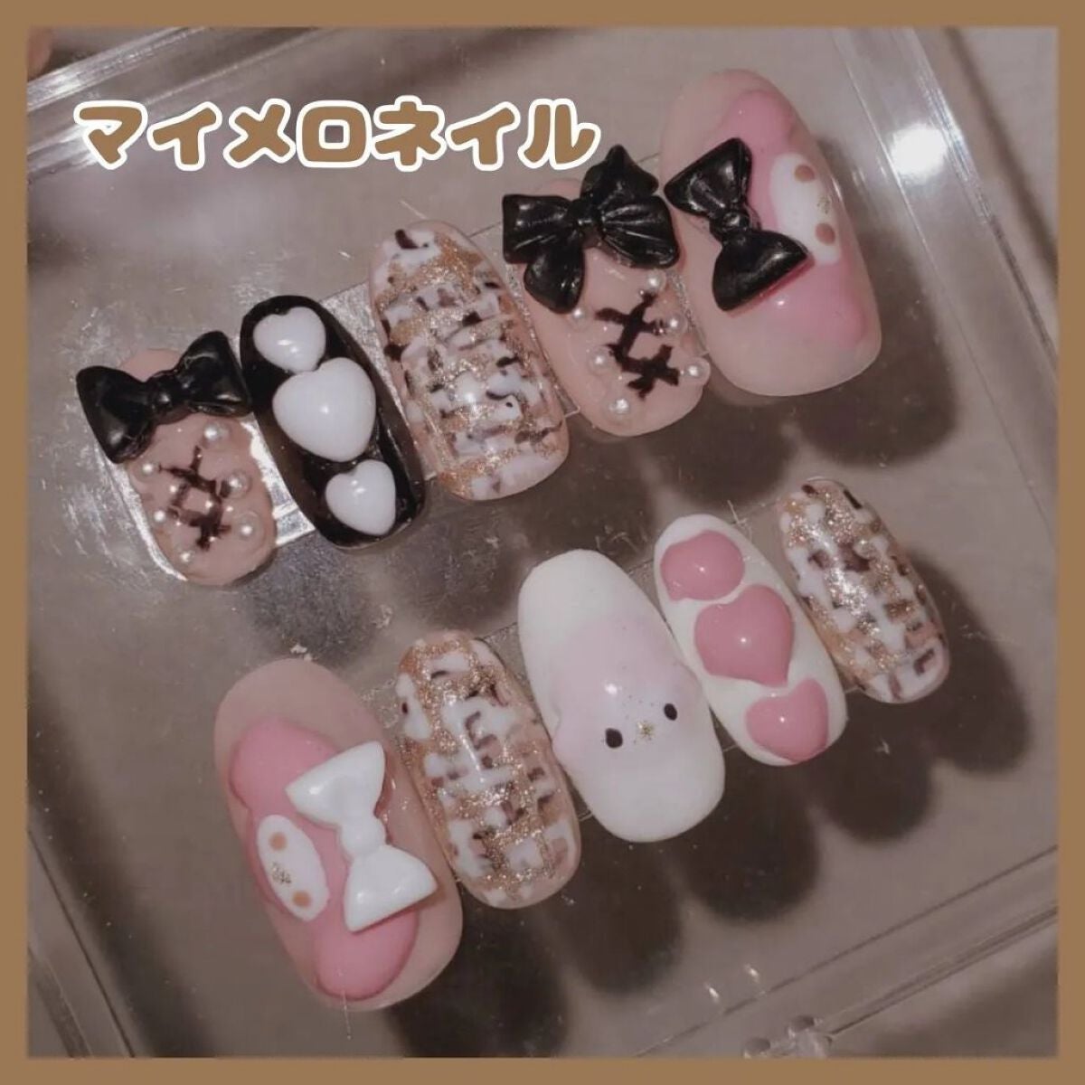 Sacchan on LIPS 「マイメロネイルをしてみました!難しかった……!!#..」(1枚目)