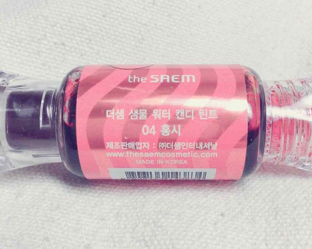 ウォーター キャンディー ティント/the SAEM/リップティントを使ったクチコミ（3枚目）