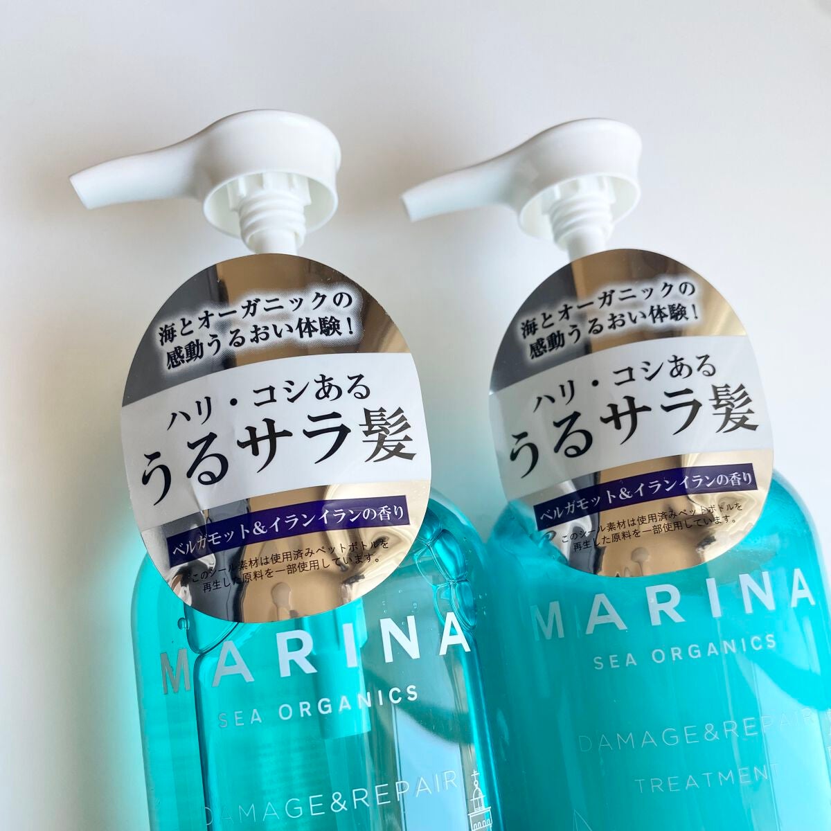 ダメージリペアシャンプー&トリートメント/マリーナシーオーガニック/市販シャンプーを使ったクチコミ(3枚目)