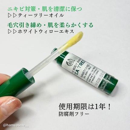 ティーツリー ターゲットジェル/THE BODY SHOP/美容液を使ったクチコミ(4枚目)