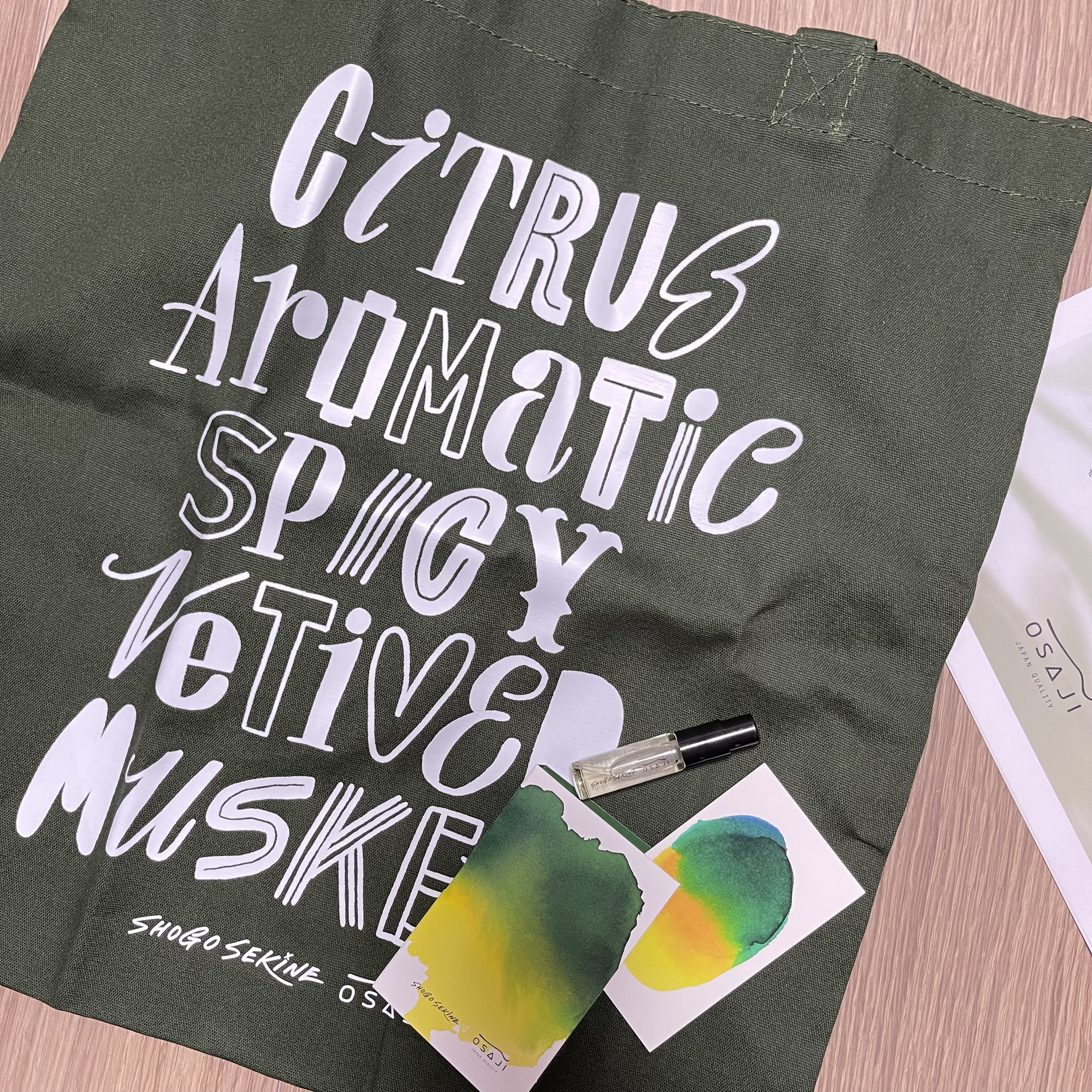 SHOGO SEKINE×OSAJI オードパルファム/OSAJI/香水(その他)を使ったクチコミ（1枚目）