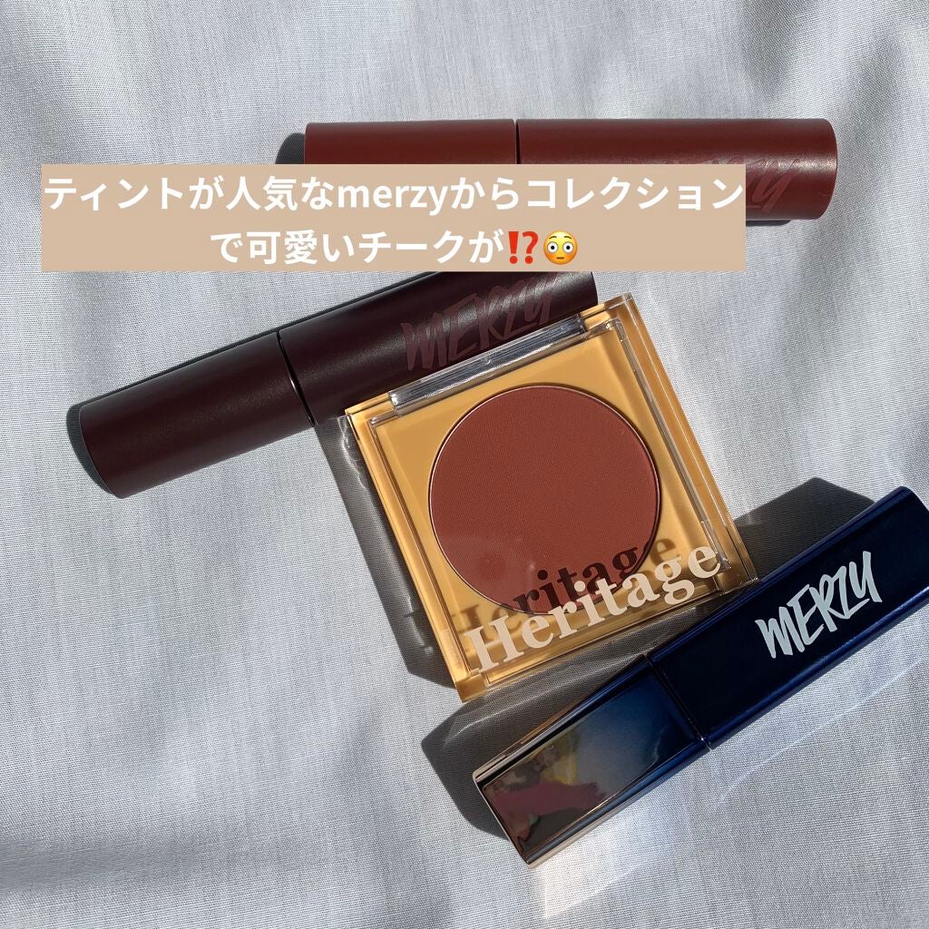 ザ ヘリテージ チーク/MERZY/パウダーチークを使ったクチコミ(1枚目)