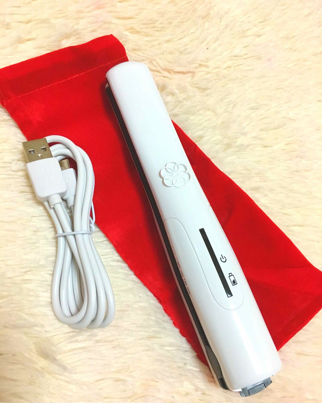 ヘアアイロン USB充電式 /HBLIFE/ストレートアイロンを使ったクチコミ（2枚目）