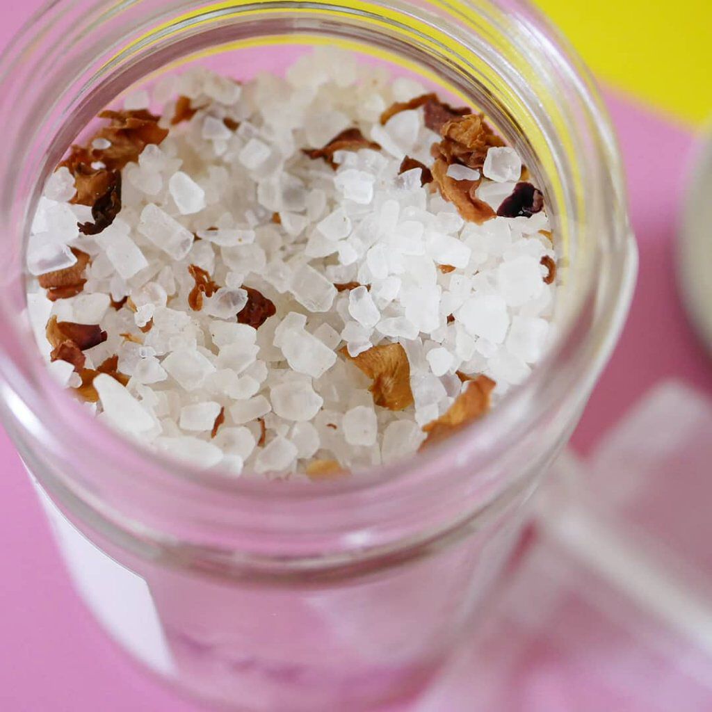 ボタニカルバスソルト（グリーンアップル＆ローズ）/BOTANIST/入浴剤を使ったクチコミ（3枚目）