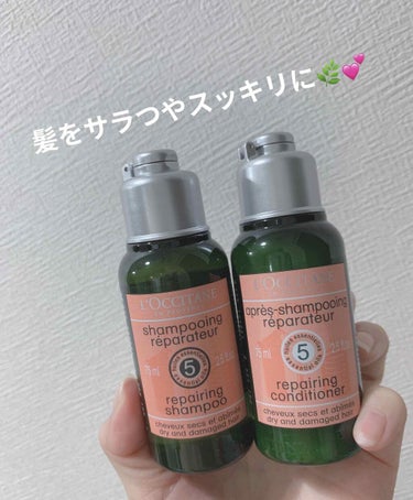 ファイブハーブスリペアリングシャンプー／コンディショナー/L'OCCITANE/シャンプー・コンディショナーを使ったクチコミ（1枚目）