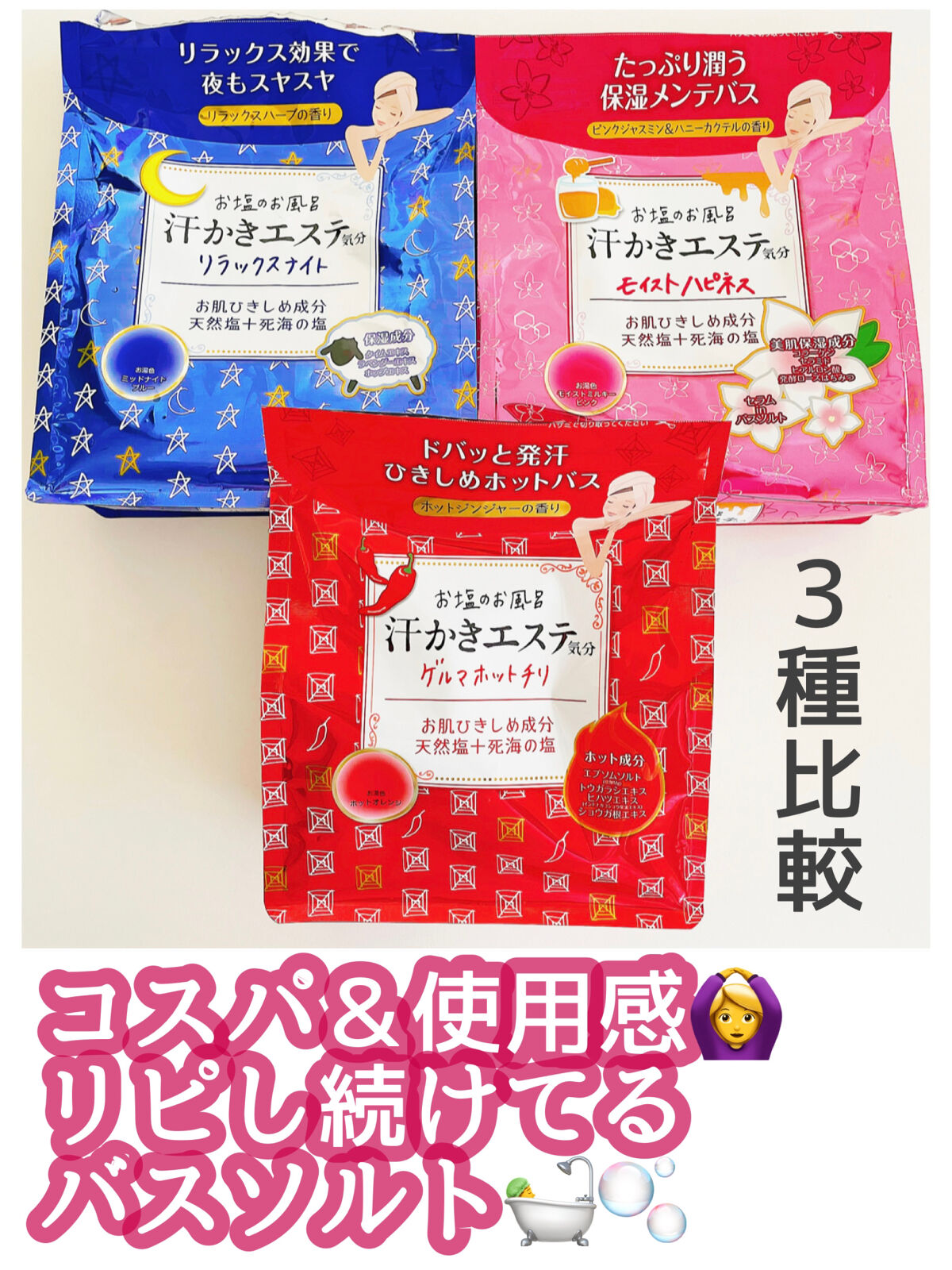 汗かきエステ気分 ゲルマホットチリ ホットジンジャーの香り/マックス/無機塩系入浴剤を使ったクチコミ（1枚目）