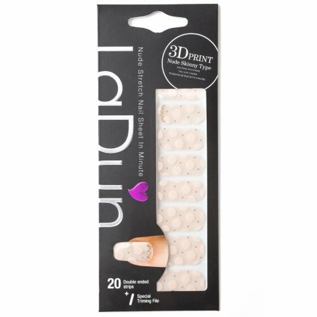 ヌードストレッチタイプネイルシールLaDun Dun-015 シースルードット