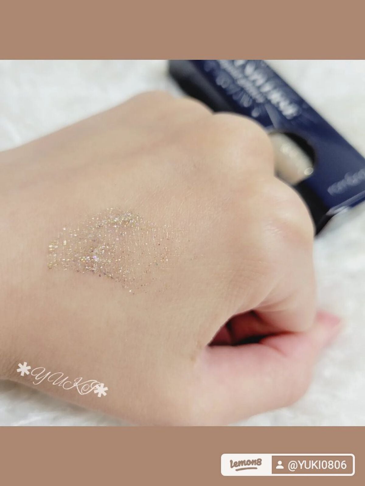 リキッド グリッター シャドウ/rom&nd/グリッターを使ったクチコミ(3枚目)