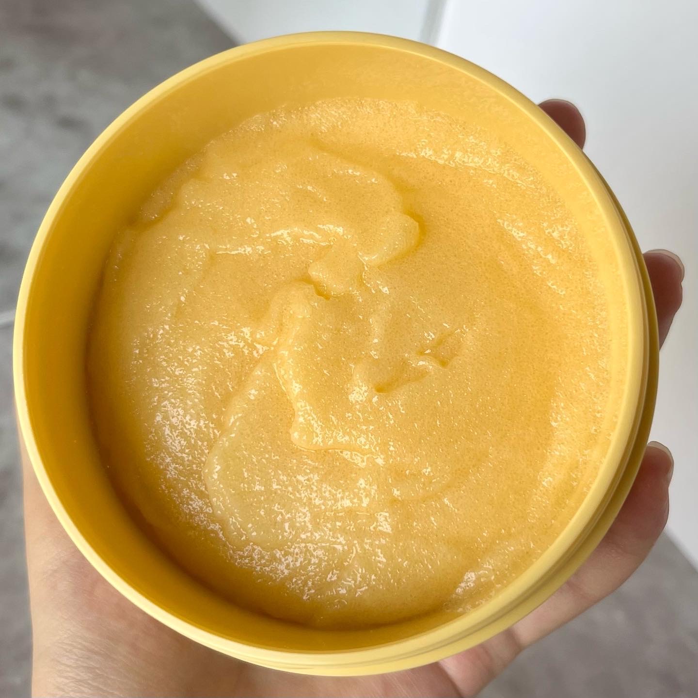 Q+Me スウィートボムタラソスクラブレモンティーの香り 180g/AGARISM/バストケア・ヒップケアを使ったクチコミ（2枚目）