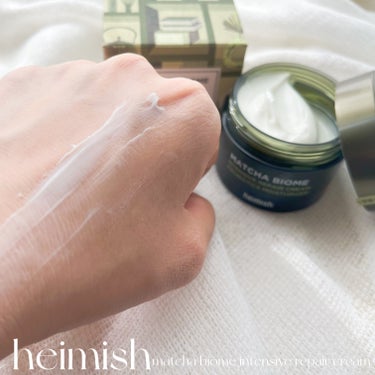 heimish 抹茶バイオームインテンシブリペアクリームのクチコミ「Heimish
Matcha Biome Intensive Repair Cream🍵
ーー.....」（3枚目）