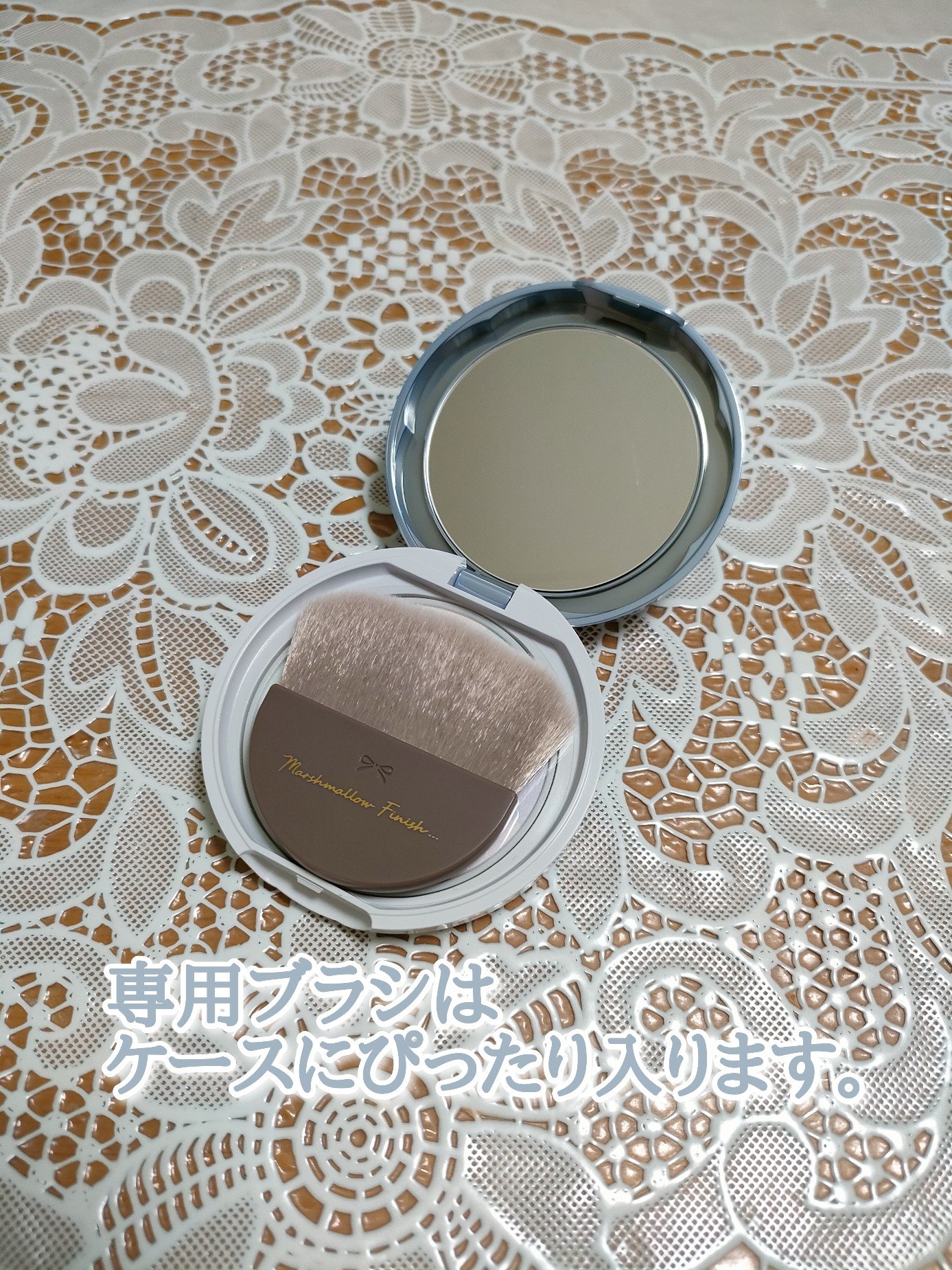 イルミネイティングフィニッシュパウダー　～Abloom～/キャンメイク/プレストパウダーを使ったクチコミ（3枚目）