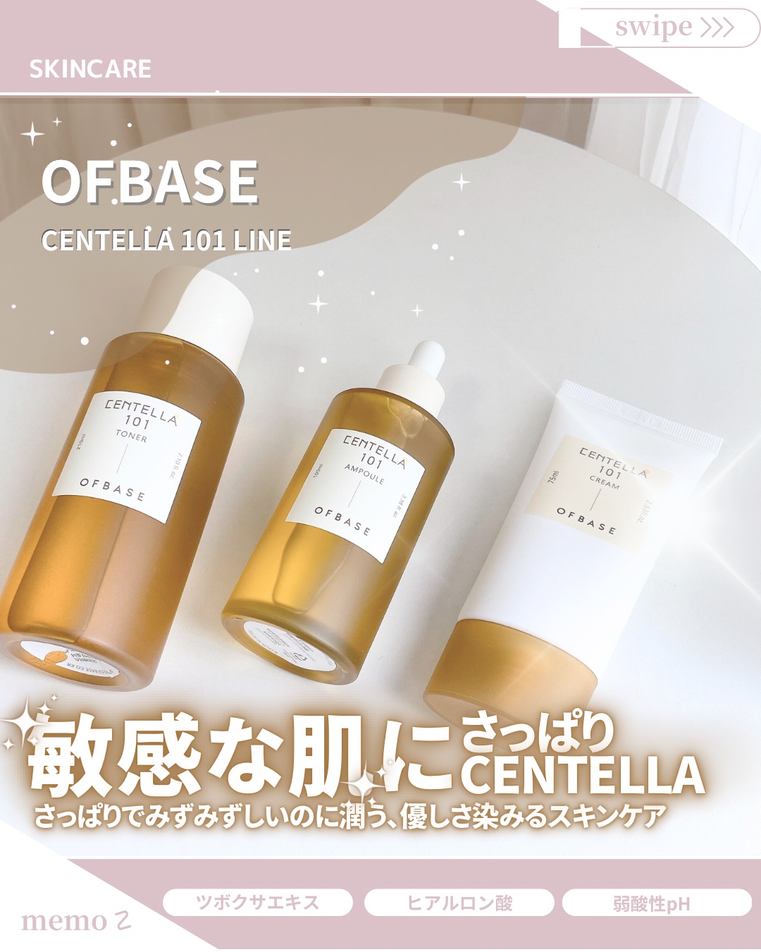 センテラ 101 トナー/OFBASE/化粧水を使ったクチコミ（1枚目）