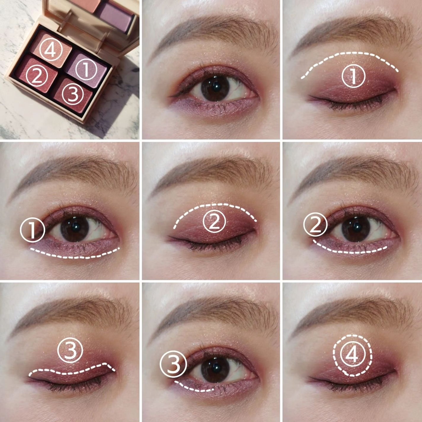 ニュアンスカラーアイズ/Enamor/アイシャドウパレットを使ったクチコミ(4枚目)