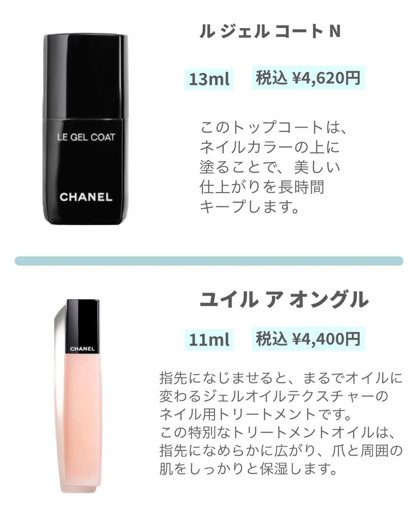 ル ジェル コート/CHANEL/ネイルトップコートを使ったクチコミ(3枚目)