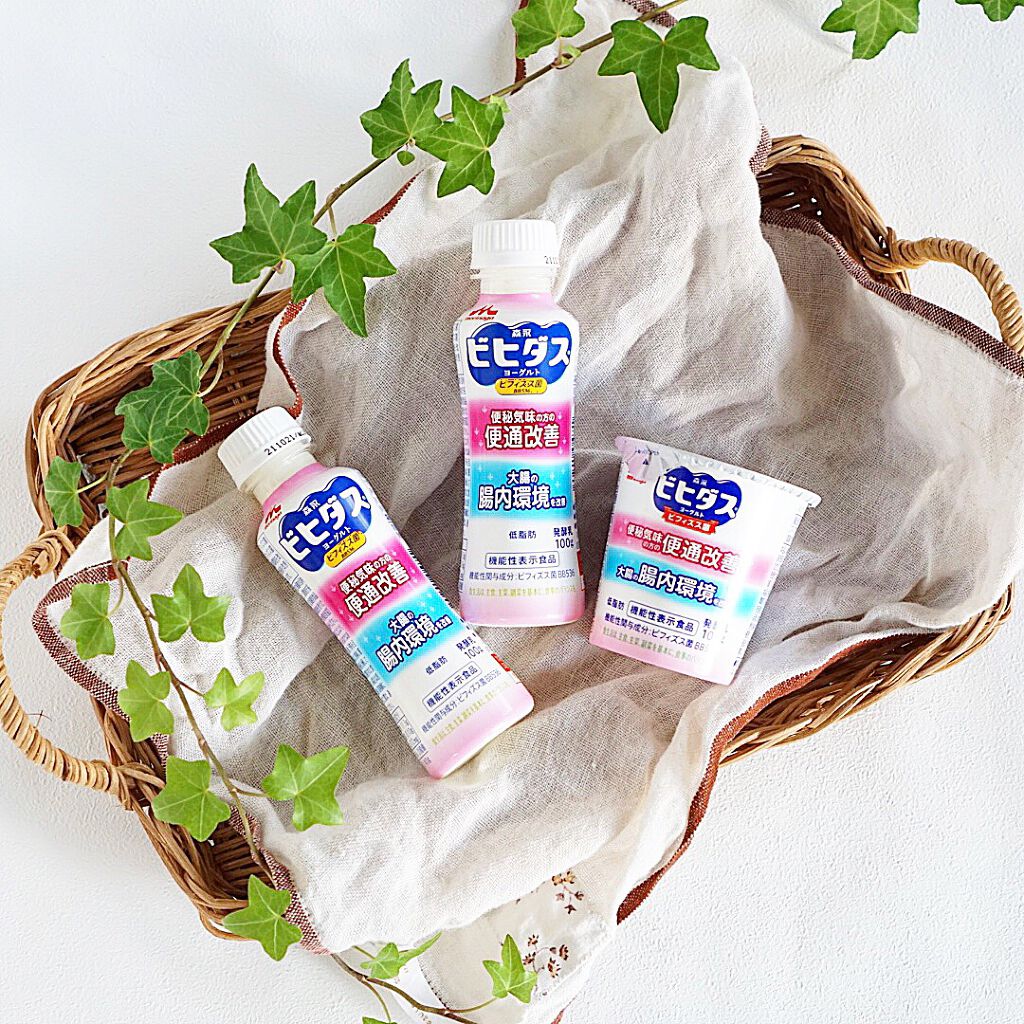 ビヒダスヨーグルト便通改善/ビヒダス/飲むヨーグルトを使ったクチコミ（1枚目）