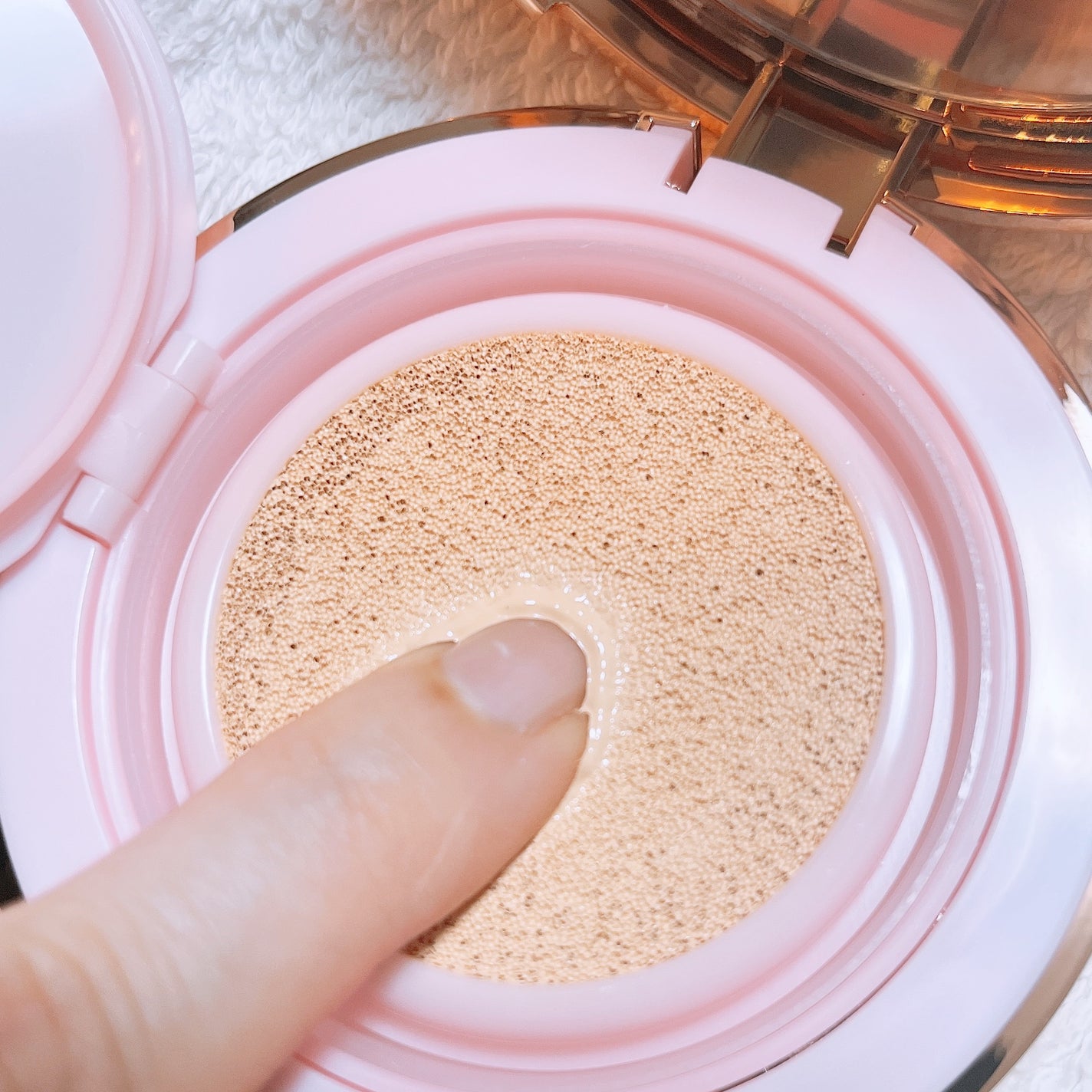 ピンクティーツリーカバーアップグロウクッション/APLIN/クッションファンデーションを使ったクチコミ(5枚目)