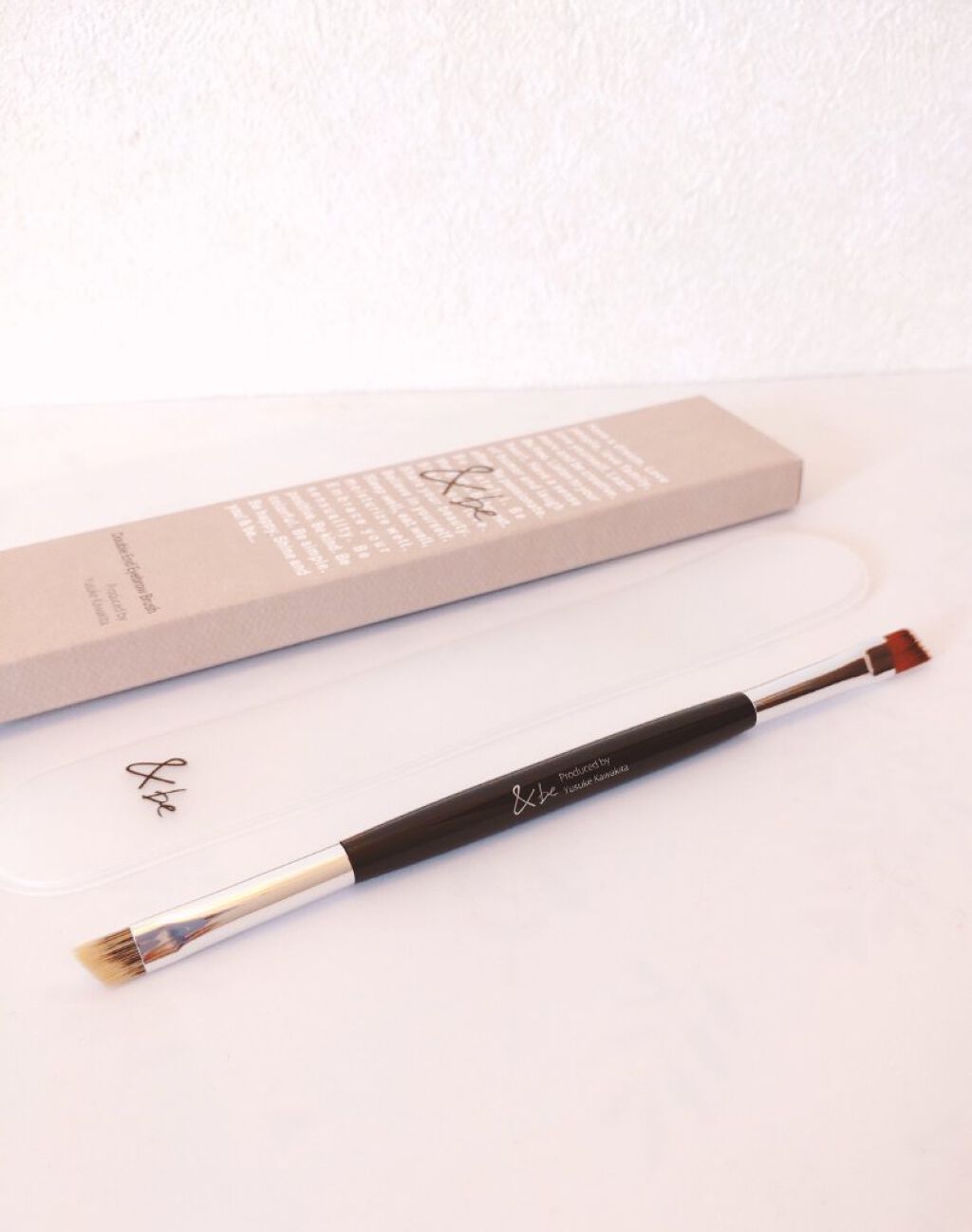ダブルエンドアイブロウブラシ熊野筆/＆be/メイクブラシを使ったクチコミ（1枚目）