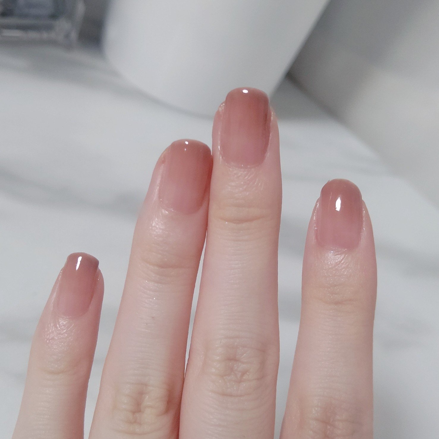 カラフルネイルズ N70 ローズミルクティー/キャンメイク/マニキュアを使ったクチコミ（3枚目）