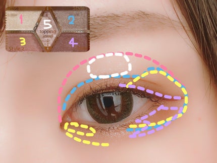 【旧品】パーフェクトスタイリストアイズ/キャンメイク/アイシャドウパレットを使ったクチコミ(4枚目)