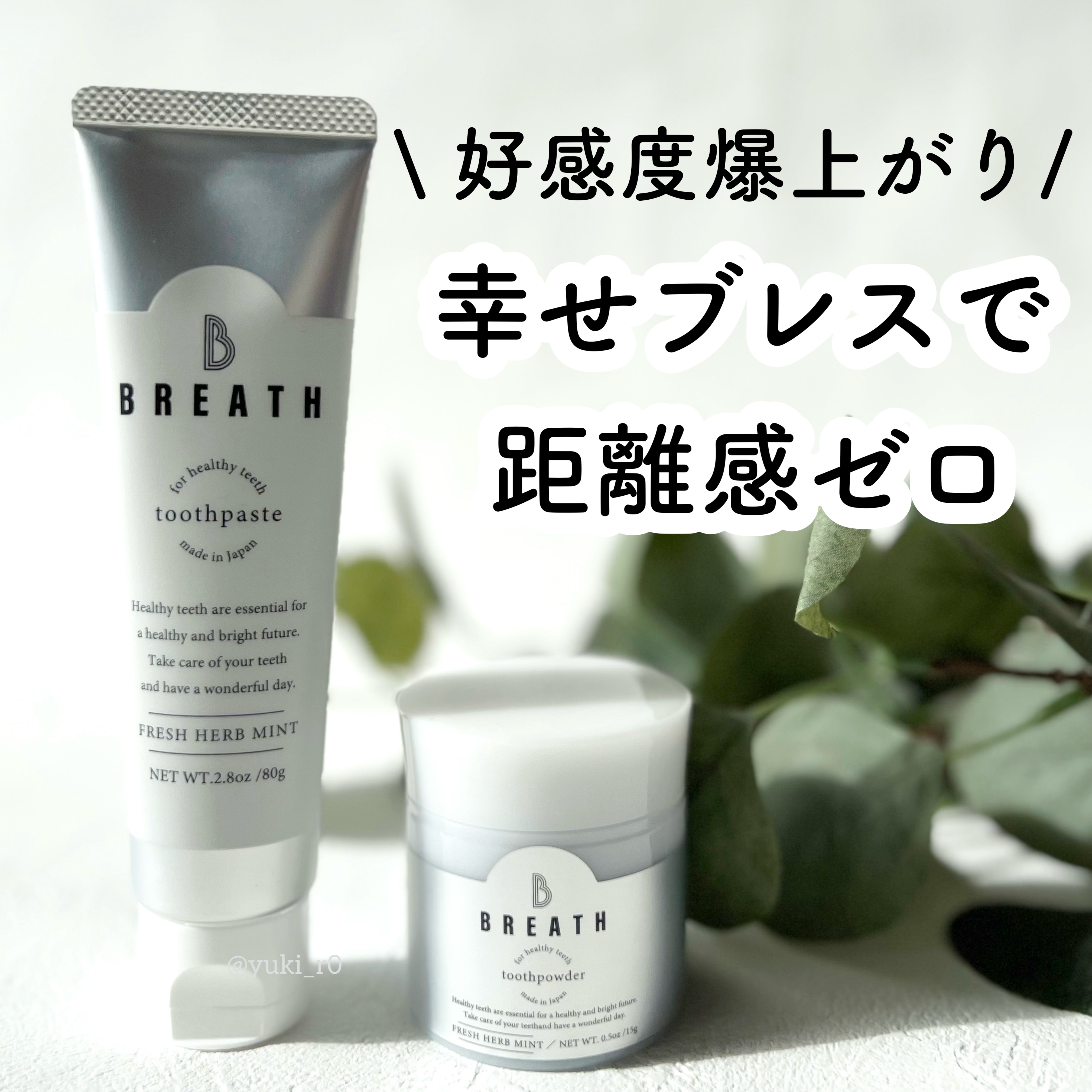 薬用トゥースペースト/B BREATH/歯磨き粉を使ったクチコミ（1枚目）