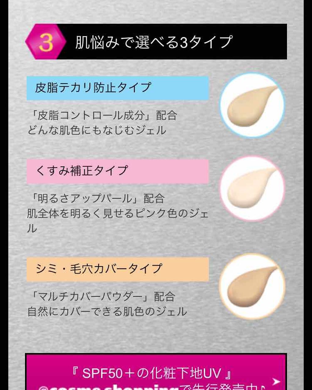 マーメイドスキンジェルUV/キャンメイク/日焼け止めジェルを使ったクチコミ(3枚目)