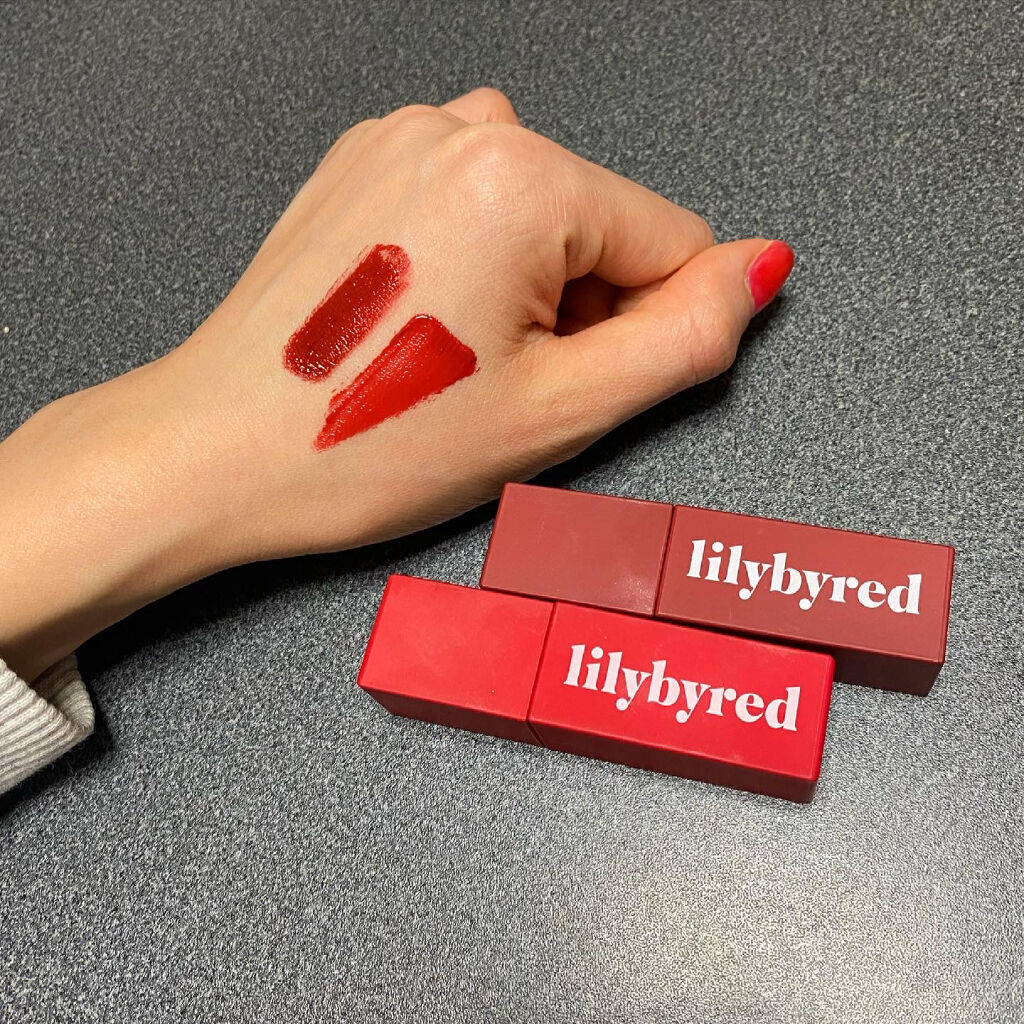 ムードライアー ベルベットティント/lilybyred/リップティントを使ったクチコミ（3枚目）
