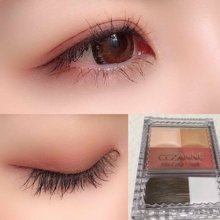 CEZANNE ミックスカラーチークのクチコミ「セザンヌ
ミックスカラーチーク 05
先日のキャンメイク に続きこちらもアイメイクに使用して.....」(1枚目)