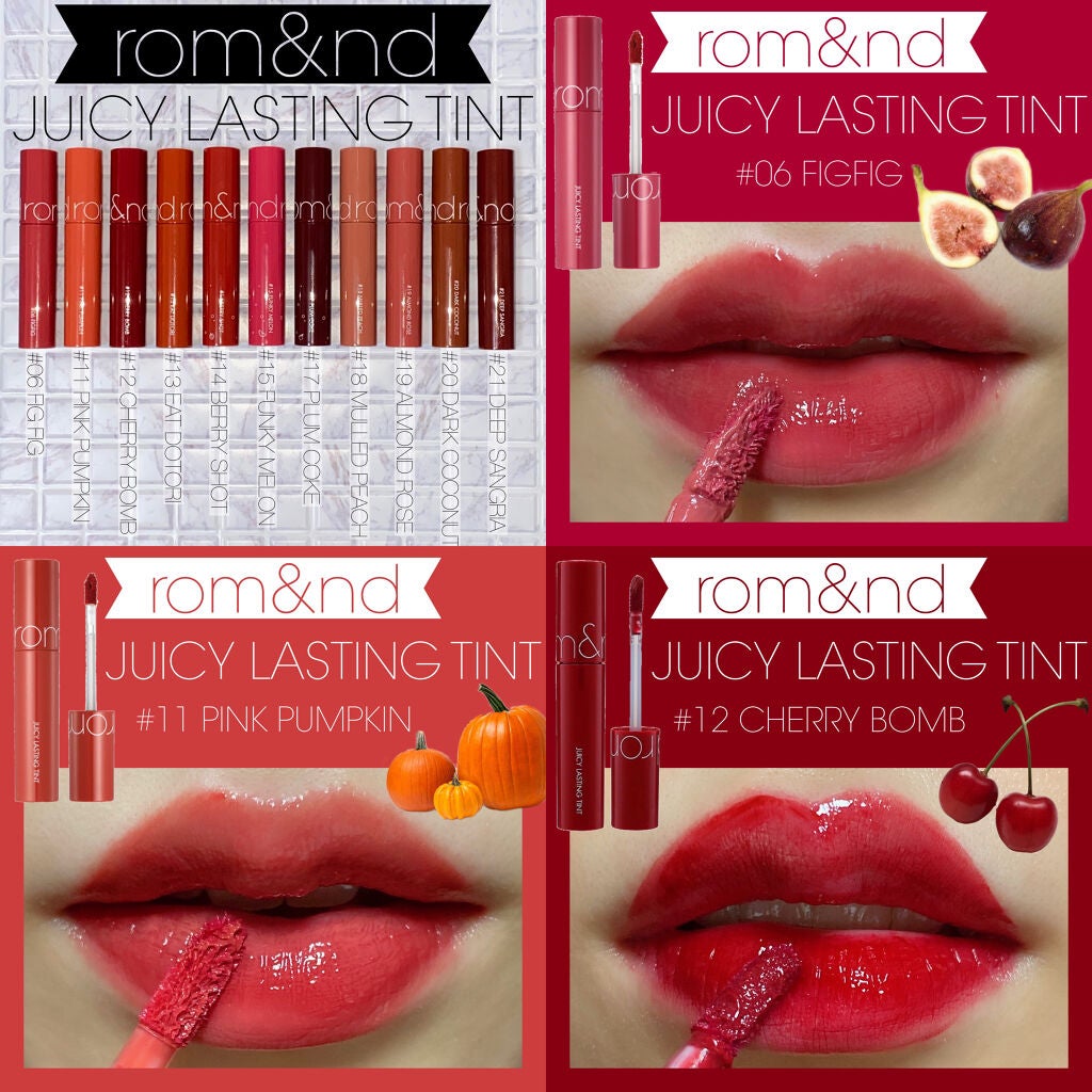ジューシーラスティングティント/rom&nd/リップティントを使ったクチコミ(2枚目)