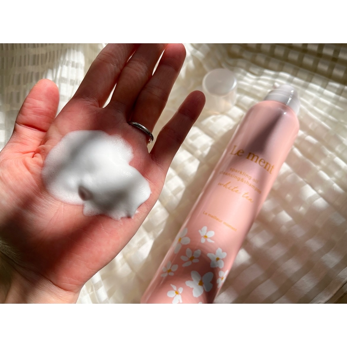ルメント　スパークリングオイル　クレンジング&シャンプー　ホワイトティー/Le ment/市販シャンプーを使ったクチコミ（3枚目）