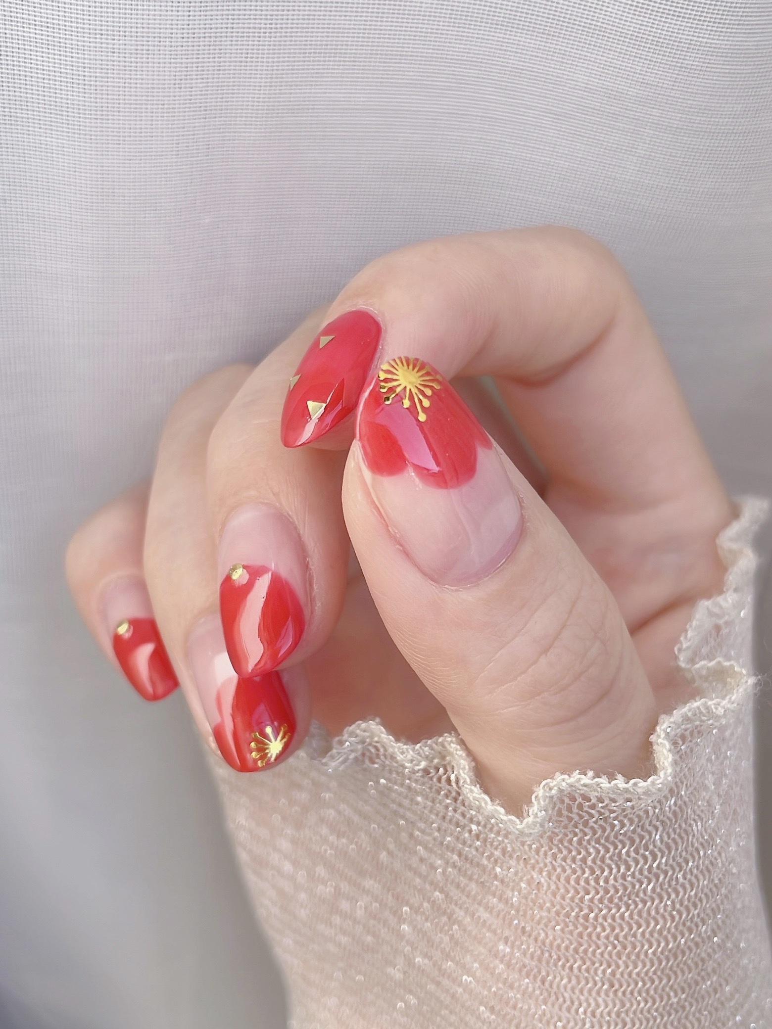 シェルズコート スタ－フィッシュレッド/nail for all/マニキュアを使ったクチコミ（2枚目）