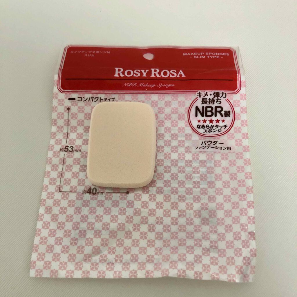 メイクアップスポンジN スリム /ロージーローザ/パフ・スポンジを使ったクチコミ(1枚目)