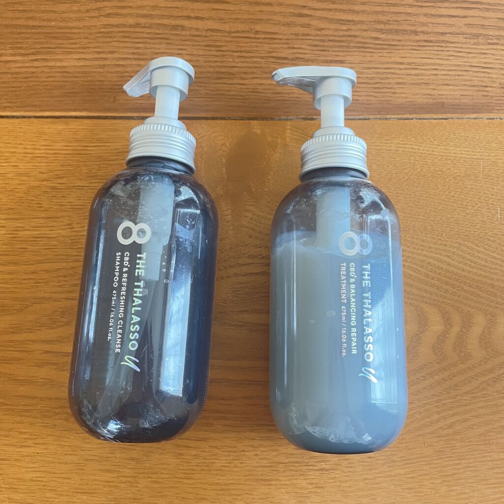 エイトザタラソ ユー CBD＆リフレッシング クレンズ 美容液シャンプー／CBD＆バランシング ダメージリペア 美容液ヘアトリートメント/エイトザタラソ/市販シャンプーを使ったクチコミ（1枚目）